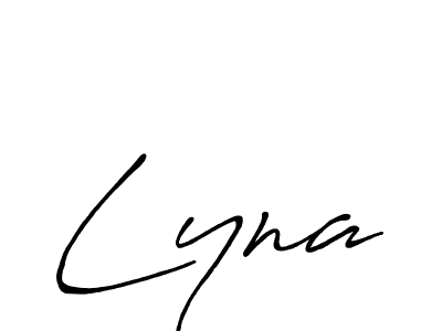 Create a beautiful signature design for name Lyna. With this signature (Antro_Vectra_Bolder) fonts, you can make a handwritten signature for free. Lyna signature style 7 images and pictures png