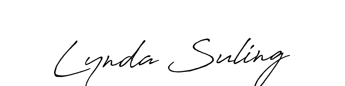 Make a beautiful signature design for name Lynda Suling. Use this online signature maker to create a handwritten signature for free. Lynda Suling signature style 7 images and pictures png