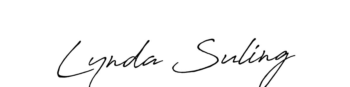 Make a beautiful signature design for name Lynda Suling. Use this online signature maker to create a handwritten signature for free. Lynda Suling signature style 7 images and pictures png