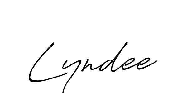 Also You can easily find your signature by using the search form. We will create Lyndee name handwritten signature images for you free of cost using Antro_Vectra_Bolder sign style. Lyndee signature style 7 images and pictures png