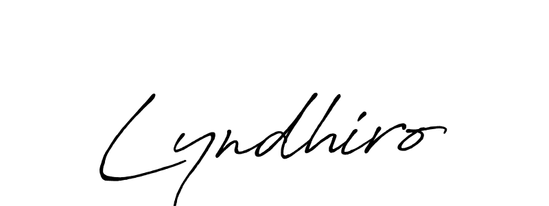 How to make Lyndhiro signature? Antro_Vectra_Bolder is a professional autograph style. Create handwritten signature for Lyndhiro name. Lyndhiro signature style 7 images and pictures png