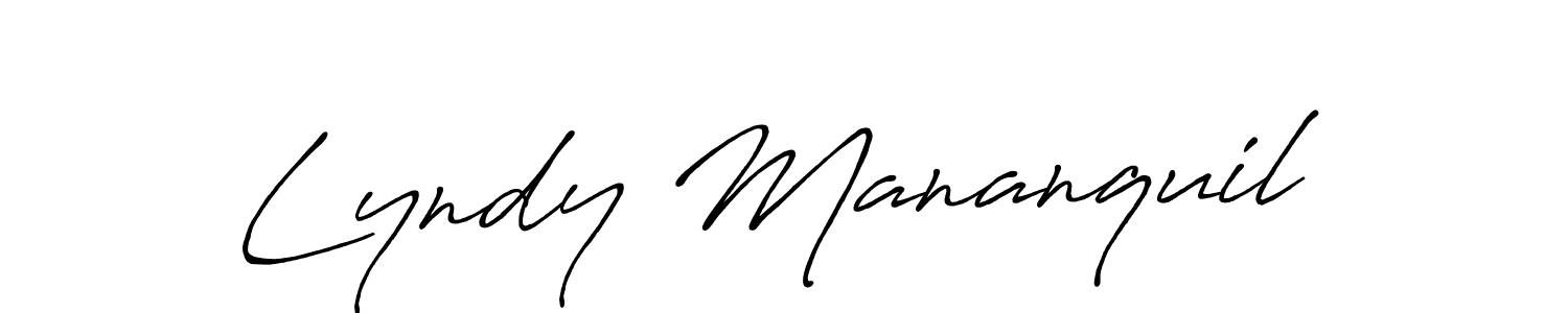 This is the best signature style for the Lyndy Mananquil name. Also you like these signature font (Antro_Vectra_Bolder). Mix name signature. Lyndy Mananquil signature style 7 images and pictures png