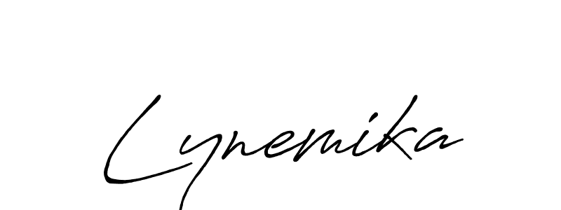 Lynemika stylish signature style. Best Handwritten Sign (Antro_Vectra_Bolder) for my name. Handwritten Signature Collection Ideas for my name Lynemika. Lynemika signature style 7 images and pictures png