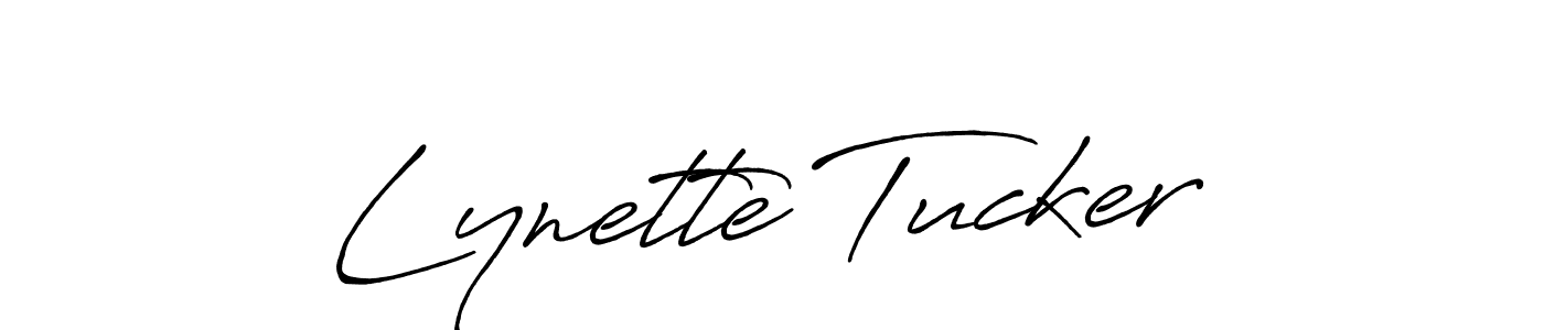 Make a beautiful signature design for name Lynette Tucker. With this signature (Antro_Vectra_Bolder) style, you can create a handwritten signature for free. Lynette Tucker signature style 7 images and pictures png