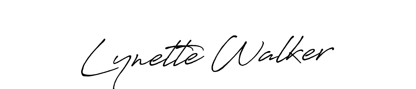 Antro_Vectra_Bolder is a professional signature style that is perfect for those who want to add a touch of class to their signature. It is also a great choice for those who want to make their signature more unique. Get Lynette Walker name to fancy signature for free. Lynette Walker signature style 7 images and pictures png