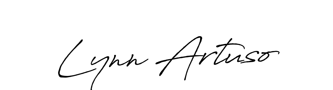Design your own signature with our free online signature maker. With this signature software, you can create a handwritten (Antro_Vectra_Bolder) signature for name Lynn Artuso. Lynn Artuso signature style 7 images and pictures png