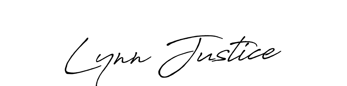 Make a beautiful signature design for name Lynn Justice. With this signature (Antro_Vectra_Bolder) style, you can create a handwritten signature for free. Lynn Justice signature style 7 images and pictures png