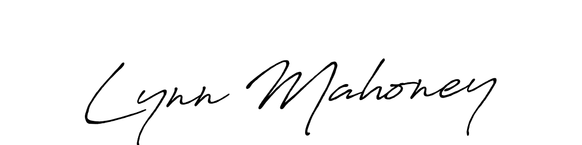You should practise on your own different ways (Antro_Vectra_Bolder) to write your name (Lynn Mahoney) in signature. don't let someone else do it for you. Lynn Mahoney signature style 7 images and pictures png