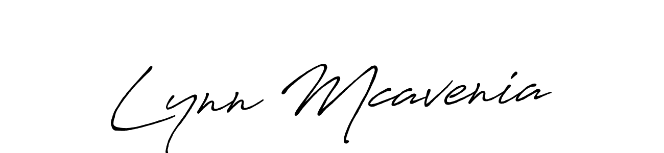 Create a beautiful signature design for name Lynn Mcavenia. With this signature (Antro_Vectra_Bolder) fonts, you can make a handwritten signature for free. Lynn Mcavenia signature style 7 images and pictures png