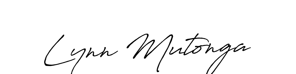 Make a short Lynn Mutonga signature style. Manage your documents anywhere anytime using Antro_Vectra_Bolder. Create and add eSignatures, submit forms, share and send files easily. Lynn Mutonga signature style 7 images and pictures png