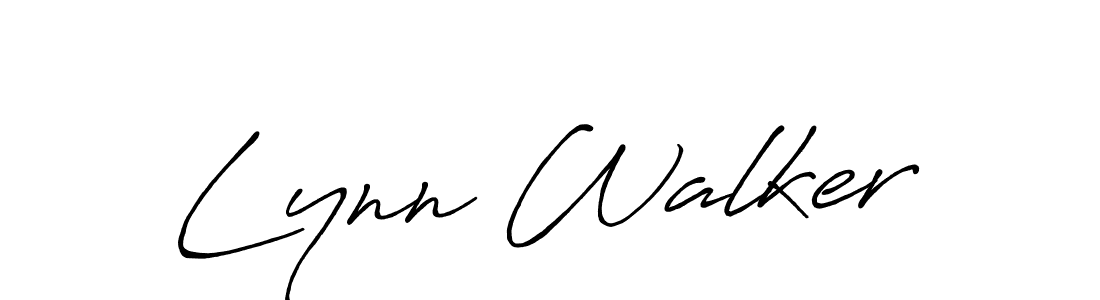 Make a beautiful signature design for name Lynn Walker. With this signature (Antro_Vectra_Bolder) style, you can create a handwritten signature for free. Lynn Walker signature style 7 images and pictures png