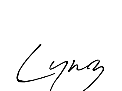 Design your own signature with our free online signature maker. With this signature software, you can create a handwritten (Antro_Vectra_Bolder) signature for name Lynz. Lynz signature style 7 images and pictures png