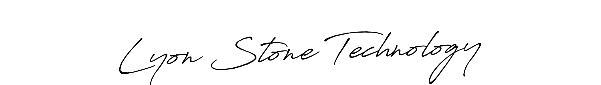 Design your own signature with our free online signature maker. With this signature software, you can create a handwritten (Antro_Vectra_Bolder) signature for name Lyon Stone Technology. Lyon Stone Technology signature style 7 images and pictures png
