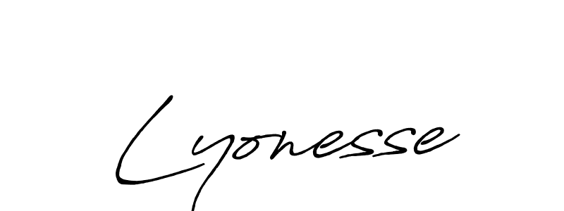 How to make Lyonesse signature? Antro_Vectra_Bolder is a professional autograph style. Create handwritten signature for Lyonesse name. Lyonesse signature style 7 images and pictures png