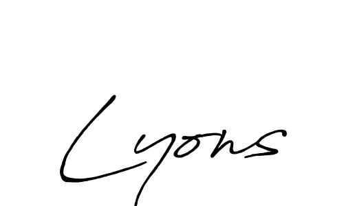 You should practise on your own different ways (Antro_Vectra_Bolder) to write your name (Lyons) in signature. don't let someone else do it for you. Lyons signature style 7 images and pictures png