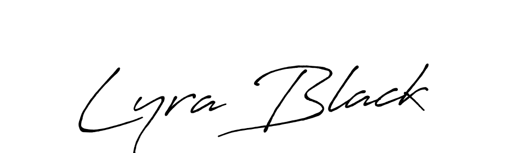 Also we have Lyra Black name is the best signature style. Create professional handwritten signature collection using Antro_Vectra_Bolder autograph style. Lyra Black signature style 7 images and pictures png