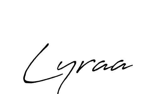 How to make Lyraa signature? Antro_Vectra_Bolder is a professional autograph style. Create handwritten signature for Lyraa name. Lyraa signature style 7 images and pictures png