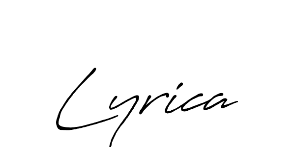 Also we have Lyrica name is the best signature style. Create professional handwritten signature collection using Antro_Vectra_Bolder autograph style. Lyrica signature style 7 images and pictures png