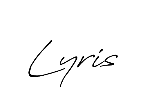 if you are searching for the best signature style for your name Lyris. so please give up your signature search. here we have designed multiple signature styles  using Antro_Vectra_Bolder. Lyris signature style 7 images and pictures png