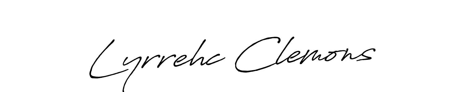 How to Draw Lyrrehc Clemons signature style? Antro_Vectra_Bolder is a latest design signature styles for name Lyrrehc Clemons. Lyrrehc Clemons signature style 7 images and pictures png