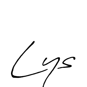 The best way (Antro_Vectra_Bolder) to make a short signature is to pick only two or three words in your name. The name Lys include a total of six letters. For converting this name. Lys signature style 7 images and pictures png