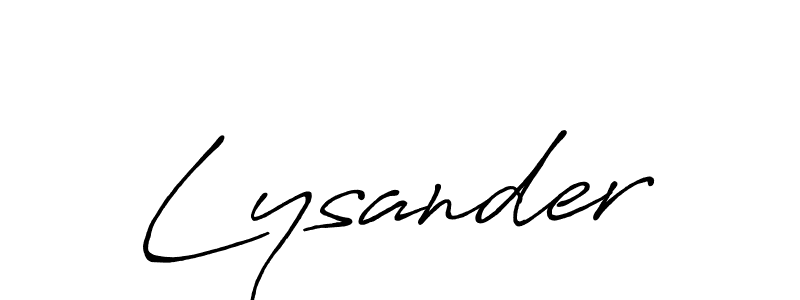 Lysander stylish signature style. Best Handwritten Sign (Antro_Vectra_Bolder) for my name. Handwritten Signature Collection Ideas for my name Lysander. Lysander signature style 7 images and pictures png