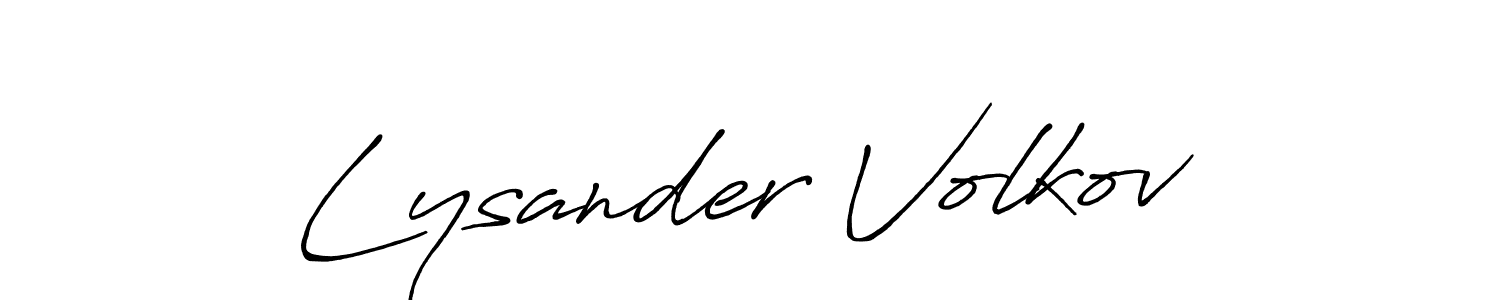 How to make Lysander Volkov signature? Antro_Vectra_Bolder is a professional autograph style. Create handwritten signature for Lysander Volkov name. Lysander Volkov signature style 7 images and pictures png