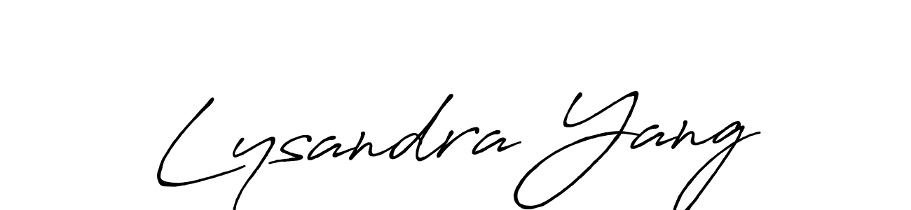 Also You can easily find your signature by using the search form. We will create Lysandra Yang name handwritten signature images for you free of cost using Antro_Vectra_Bolder sign style. Lysandra Yang signature style 7 images and pictures png