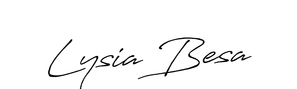 How to make Lysia Besa signature? Antro_Vectra_Bolder is a professional autograph style. Create handwritten signature for Lysia Besa name. Lysia Besa signature style 7 images and pictures png
