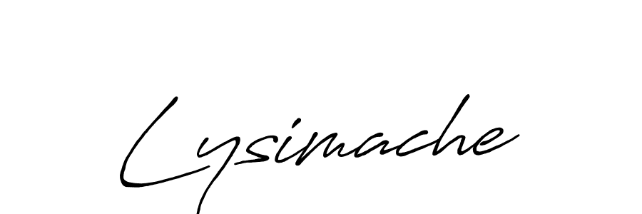 Create a beautiful signature design for name Lysimache. With this signature (Antro_Vectra_Bolder) fonts, you can make a handwritten signature for free. Lysimache signature style 7 images and pictures png