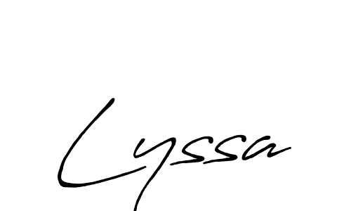 You should practise on your own different ways (Antro_Vectra_Bolder) to write your name (Lyssa) in signature. don't let someone else do it for you. Lyssa signature style 7 images and pictures png