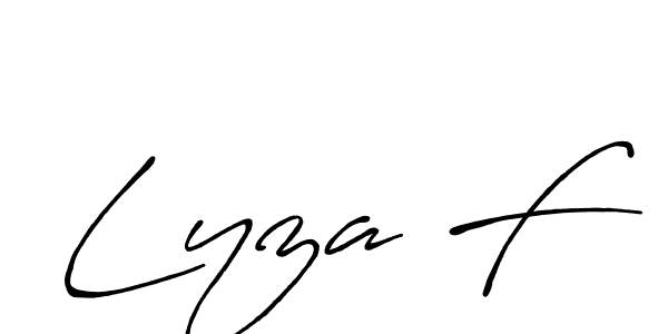 Design your own signature with our free online signature maker. With this signature software, you can create a handwritten (Antro_Vectra_Bolder) signature for name Lyza F. Lyza F signature style 7 images and pictures png