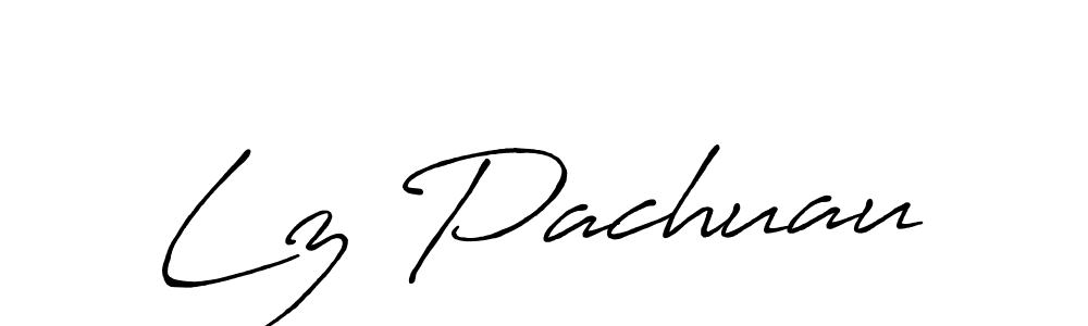 The best way (Antro_Vectra_Bolder) to make a short signature is to pick only two or three words in your name. The name Lz Pachuau include a total of six letters. For converting this name. Lz Pachuau signature style 7 images and pictures png
