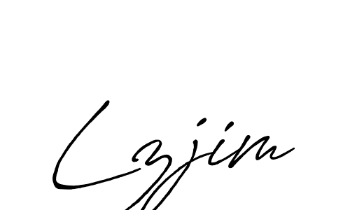 How to make Lzjim name signature. Use Antro_Vectra_Bolder style for creating short signs online. This is the latest handwritten sign. Lzjim signature style 7 images and pictures png