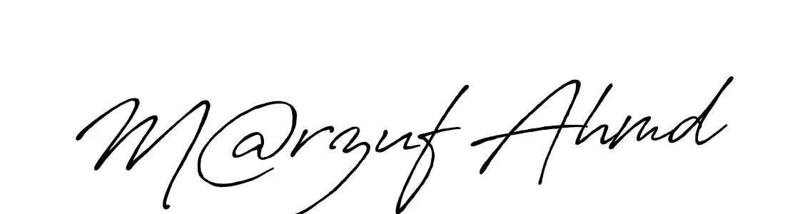 Make a beautiful signature design for name M@rzuf Ahmd. Use this online signature maker to create a handwritten signature for free. M@rzuf Ahmd signature style 7 images and pictures png