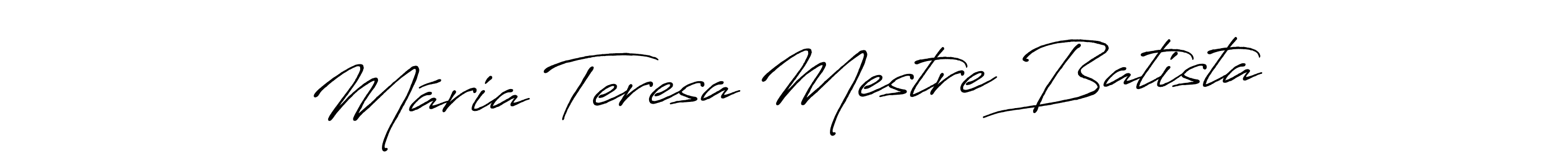 Also we have Mária Teresa Mestre Batista name is the best signature style. Create professional handwritten signature collection using Antro_Vectra_Bolder autograph style. Mária Teresa Mestre Batista signature style 7 images and pictures png