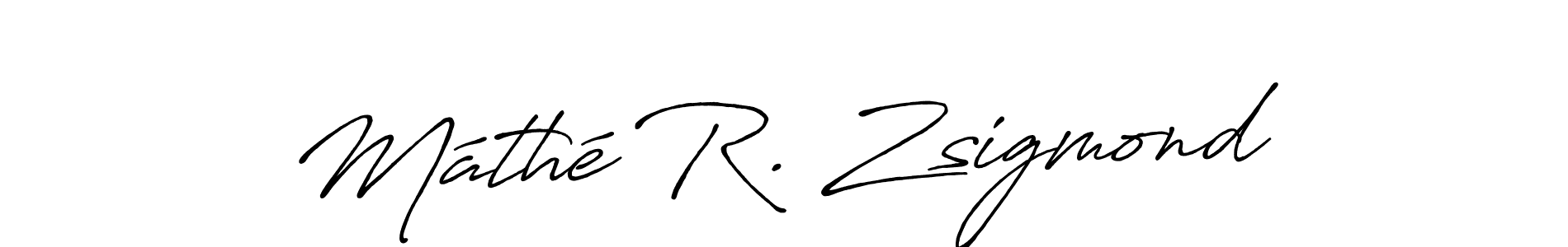 Make a short Máthé R. Zsigmond signature style. Manage your documents anywhere anytime using Antro_Vectra_Bolder. Create and add eSignatures, submit forms, share and send files easily. Máthé R. Zsigmond signature style 7 images and pictures png