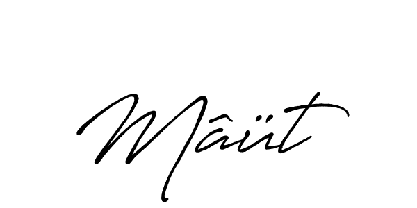 Create a beautiful signature design for name Mâüt. With this signature (Antro_Vectra_Bolder) fonts, you can make a handwritten signature for free. Mâüt signature style 7 images and pictures png