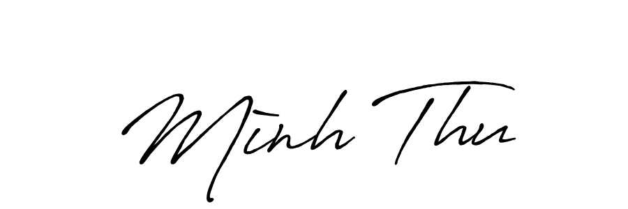 Antro_Vectra_Bolder is a professional signature style that is perfect for those who want to add a touch of class to their signature. It is also a great choice for those who want to make their signature more unique. Get Mình Thu name to fancy signature for free. Mình Thu signature style 7 images and pictures png