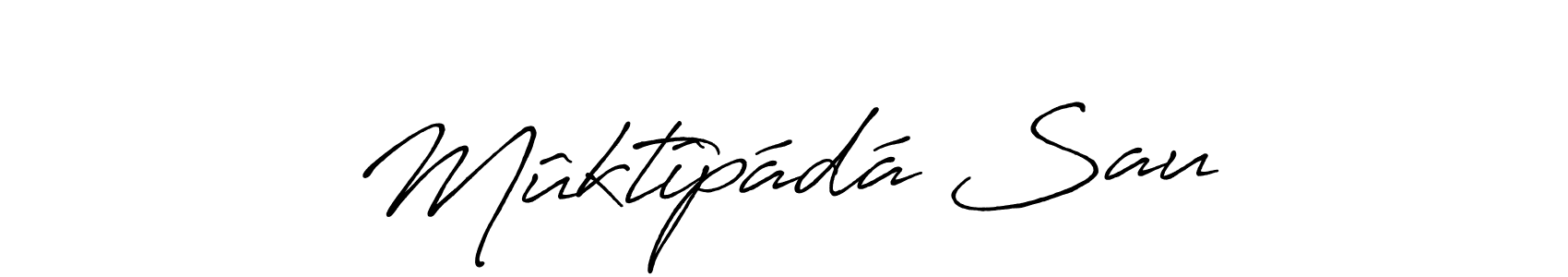 Design your own signature with our free online signature maker. With this signature software, you can create a handwritten (Antro_Vectra_Bolder) signature for name Mûktîpádá Sau. Mûktîpádá Sau signature style 7 images and pictures png