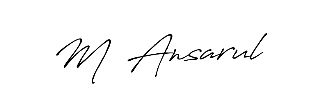 Mř Ansarul stylish signature style. Best Handwritten Sign (Antro_Vectra_Bolder) for my name. Handwritten Signature Collection Ideas for my name Mř Ansarul. Mř Ansarul signature style 7 images and pictures png