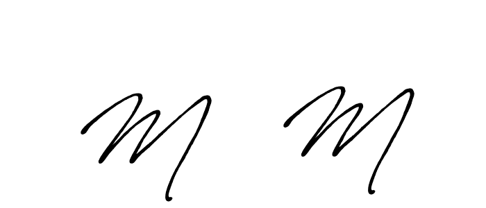 You should practise on your own different ways (Antro_Vectra_Bolder) to write your name (Mᴀ  M) in signature. don't let someone else do it for you. Mᴀ  M signature style 7 images and pictures png