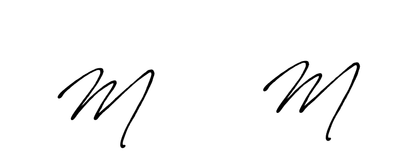 Also You can easily find your signature by using the search form. We will create M      M name handwritten signature images for you free of cost using Antro_Vectra_Bolder sign style. M      M signature style 7 images and pictures png