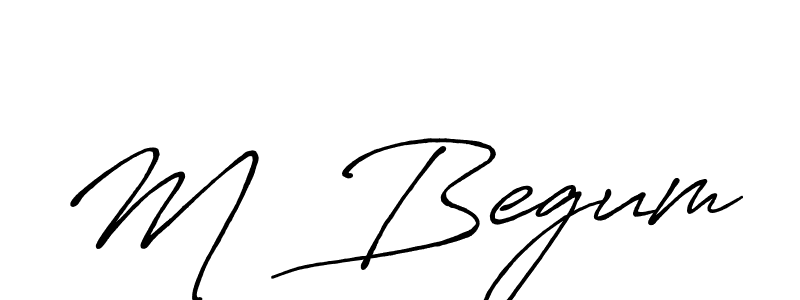 Similarly Antro_Vectra_Bolder is the best handwritten signature design. Signature creator online .You can use it as an online autograph creator for name M  Begum. M  Begum signature style 7 images and pictures png