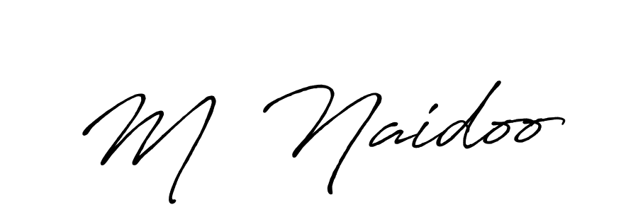 Also You can easily find your signature by using the search form. We will create M  Naidoo name handwritten signature images for you free of cost using Antro_Vectra_Bolder sign style. M  Naidoo signature style 7 images and pictures png