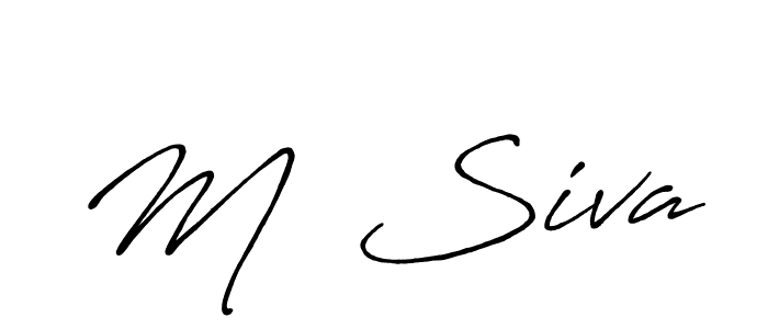 Once you've used our free online signature maker to create your best signature Antro_Vectra_Bolder style, it's time to enjoy all of the benefits that M  Siva name signing documents. M  Siva signature style 7 images and pictures png