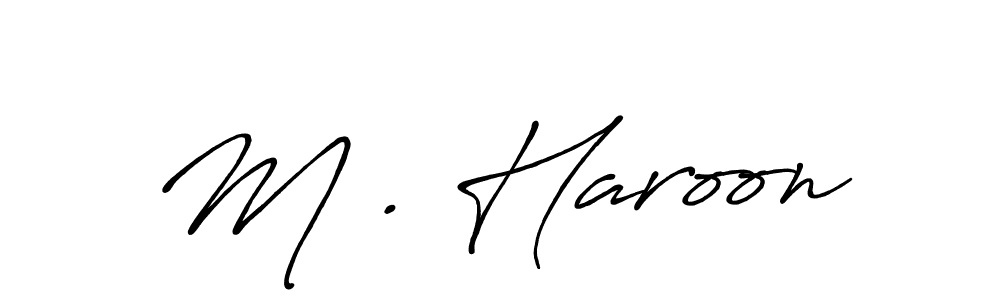 It looks lik you need a new signature style for name M . Haroon. Design unique handwritten (Antro_Vectra_Bolder) signature with our free signature maker in just a few clicks. M . Haroon signature style 7 images and pictures png