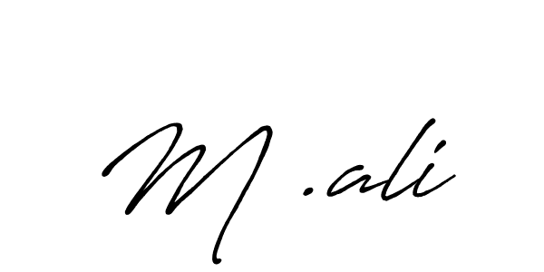 How to make M .ali signature? Antro_Vectra_Bolder is a professional autograph style. Create handwritten signature for M .ali name. M .ali signature style 7 images and pictures png