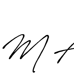 Design your own signature with our free online signature maker. With this signature software, you can create a handwritten (Antro_Vectra_Bolder) signature for name M A. M A signature style 7 images and pictures png