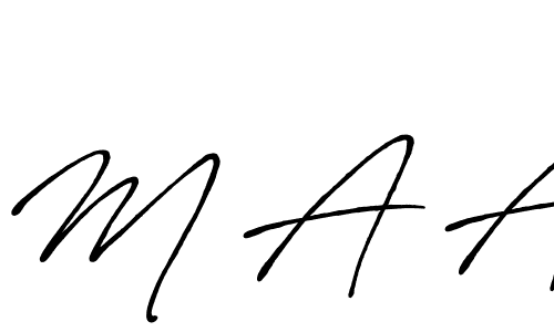 The best way (Antro_Vectra_Bolder) to make a short signature is to pick only two or three words in your name. The name M A A include a total of six letters. For converting this name. M A A signature style 7 images and pictures png